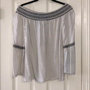 Tan off the should top